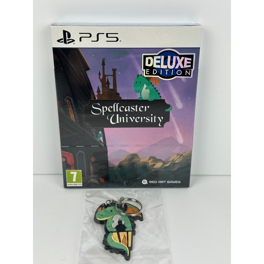 Spellcaster University Deluxe Edition PS5 PlayStation 5 w/ Keychain Rare New